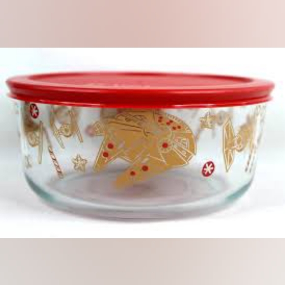 Star Wars Death Star Christmas Pyrex Glass Food Storage Container Bowl - Picture 4 of 12